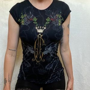 Ed hardy graphic t by Christian Audigier